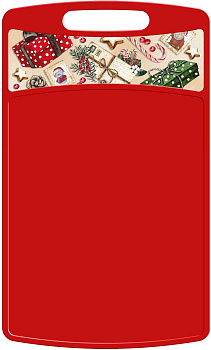 HOMVER Bergamo Игрушки прямоугольная 260x155x3,5мм с декором (красный) 223138706/03