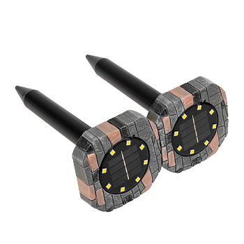 REXANT (71-0087) Набор отпугивателей кротов с садовым фонариком (R20*2 камень)