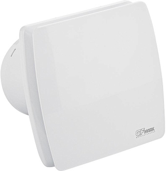 GFMARK 50042 Вытяжной вентилятор, D - 100 мм, с обратным клапаном и москитной сеткой, с таймером и сенсорным датчиком движения, квадратный, закрытый,