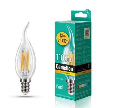 CAMELION (13710) LED12-CW35-FL/830/E14