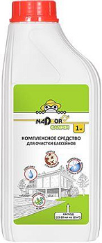 NADZOR Комплексное средство для очистки бассейнов Garden (жидкий концентрат) 1л, Garden CHI454