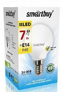 SMARTBUY (SBL-P45-07-30K-E14) 7W/3000/E14