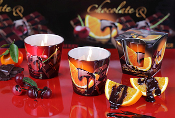 BARTEK Фрукты в шоколаде (CHOKOLATE) (90*75) в стакане