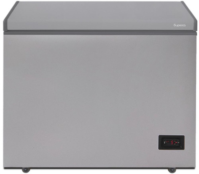 БИРЮСА M210KDN 160л (ларь, глухая крышка) металлик