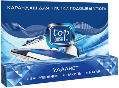 TOP HOUSE Карандаш для чистки подошвы утюга, 32 г (393217)