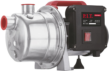 P.I.T. Насос садовый электрич. POG1000-P (1100Вт, напор 40м, всасывание 8м, 58л/мин, нерж. сталь)