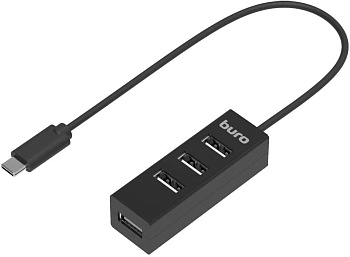 BURO Разветвитель USB-C BPH-C-1906 4порт. черный (BU-USBC-HUB-4U20)