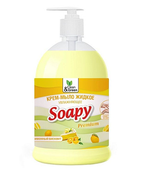CLEAN&GREEN CG8115 Soapy бисквит увлажняющее с дозатором 1000 мл.