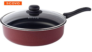 SCOVO СЭ-019 expert со стекл. крышкой д.26 см