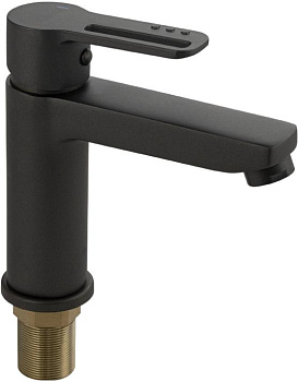 CONSUL 8930 Смеситель для раковины, шаровый, ручка с прорезью, цвет ГРАФИТ