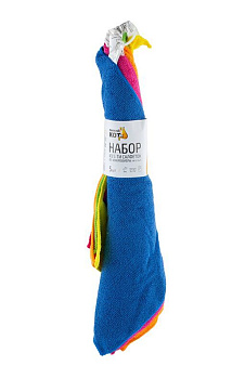 РЫЖИЙ КОТ Набор салфеток из микрофибры 5шт MFS-04/5, размер 30х40см (310262)
