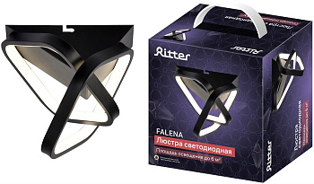 RITTER 51653 2 FALENA 30Вт/2700K/4200K/6400K черный