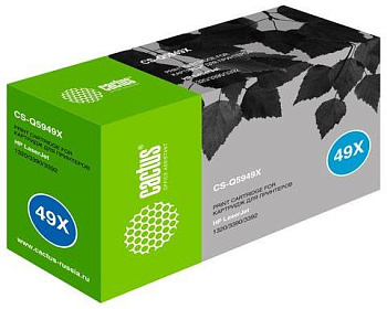 CACTUS CS-Q5949X Q5949X Black (6000стр.) для HP LJ 1320/3390/3392