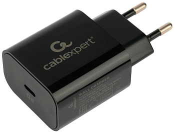 CABLEXPERT (21076) MP3A-PC-45, QC3.0/PD, 1 порт Type-C, черный, пакет