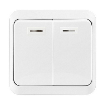SMARTBUY (SBE-03w-10-SW2-1) Юпитер, 2-клавишный, белый
