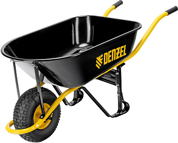 DENZEL Тачка строительная, усиленная, объем 130 л, 230 кг, колесо 15х6.00-6 689965
