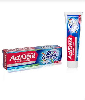 ACTIVE ACTIDENT Зубная паста Комплексный уход Complimax, без парабенов, 130 г (512901001)