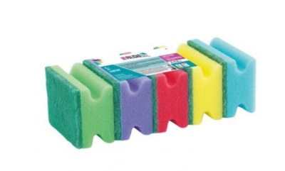 PALISAD Губки для посуды профильные COMFORT, 87X65X40 мм, 5 шт.923575