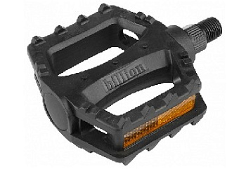 STELS Педали LU-968 WELLGO ось 1/2" пластиковые чёрные*360015*KU07536