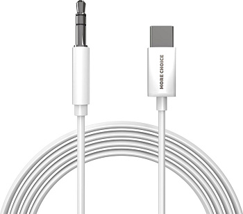 MORE CHOICE (4610196409851) UK28a AUX 3.5mm Type-C 1м White