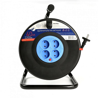 SMARTBUY (SBE-10-4-40-N) 4 гнз - 40м, на катушке, б/з