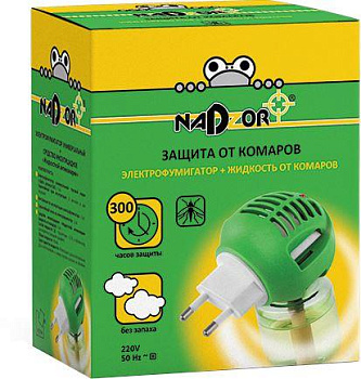 NADZOR Комплект от комаров (Электрофумигатор+жидкость 30 мл), IKL 001H