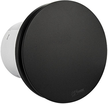 GFMARK 50047 Вытяжной вентилятор, D - 100 мм, с обратным клапаном и москитной сеткой, круглый, закрытый, из АБС пластика, цвет ЧЕРНЫЙ