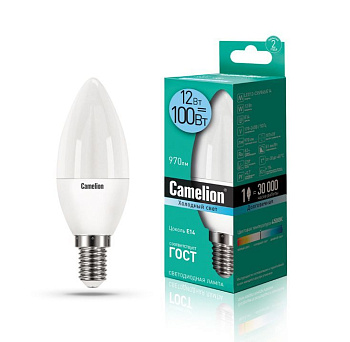 CAMELION (13689) LED12-C35/845/E14/12Вт/4500К