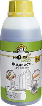 NADZOR Жидкий концентрат для септиков, 0.5 л, Garden BIOWC1