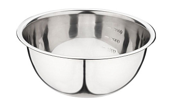 MALLONY Миска Bowl-Roll-28, объем 4300 мл, из нерж стали, зеркальная полировка, диа 28 см (003279)