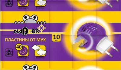 NADZOR Пластины от мух, 10 шт, PKM005P