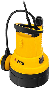 DENZEL Дренажный насос для чистой воды DPB400, 400 Вт, подъем 11 м, 5500 л/ч 97266