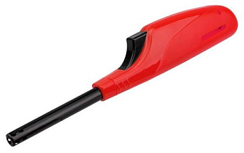 СОКОЛ Бытовая газовая пьезозажигалка с классическим пламенем многоразовая (1 шт.) красная СК-306
