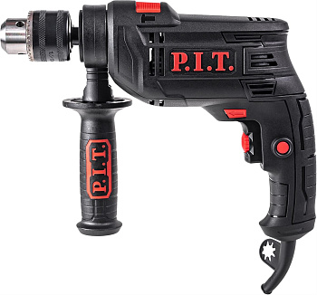 P.I.T. Дрель ударная электрич. PSB13-C6 (650Вт, ключ. патрон 13мм, 0-3000 об/мин, 0-48000 уд/мин)
