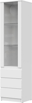 НК-МЕБЕЛЬ STERN шкаф-витрина ШКВ-1 Белый 72678280 (2 кор.)