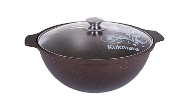 KUKMARA кмк47а а/пр литой 4,5л д/плова стекл/кр Кофейный мрамор