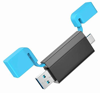 BOROFONE (6941991112393) DH9 USB 3.0 Black&blue