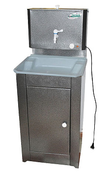 ЧИСТЮЛЯ (бак полимерное покр. с ЭВН+мойка пластм.) серебро