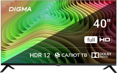 DIGMA DM-LED40SBB36 SMART TV Салют