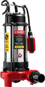 ЗУБР НПФ-1500-Р Насос фекальный погружной для загрязненной воды