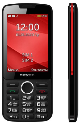 TEXET TM-308 Черный/красный