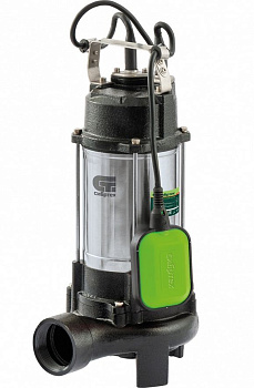 СИБРТЕХ Фекальный насос СФН1500-Н, 1500 Вт, напор 19 м, 25000 л/ч, нож 99805