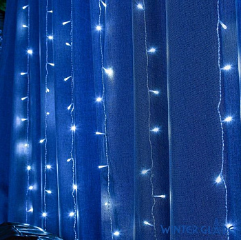 WINTER GLADE Электрическая гирлянда-занавес Winter Glade 192 лампы Холодный белый CC192