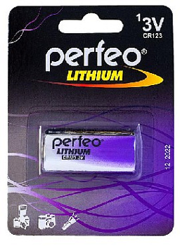 PERFEO CR123/1BL LITHIUM