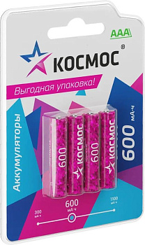 КОСМОС KOCR03NIMH600mAh4BL фуксия