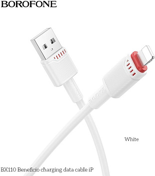 BOROFONE (6941991120718) BX110i USB 2.4A для Lightning , белый