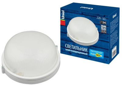 UNIEL (UL-00006771) UWL-R01 100W/E27 IP54 WHITE Круг