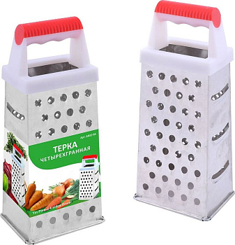 MULTIDOM Терка 4-х гранная 19 см, Раб. часть 13,5см AN53-64