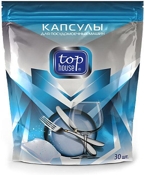 TOP HOUSE Капсулы для посудомоечных машин, 30 шт. (180353)