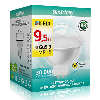 SMARTBUY (SBL-GU5_3-9_5-30K) 9.5W/3000K/GU5.3